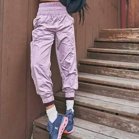 FP Movement by Free People Pants - NEW Size Large Free People Movement Mauve High Rise Relaxed The Way Home Jogger